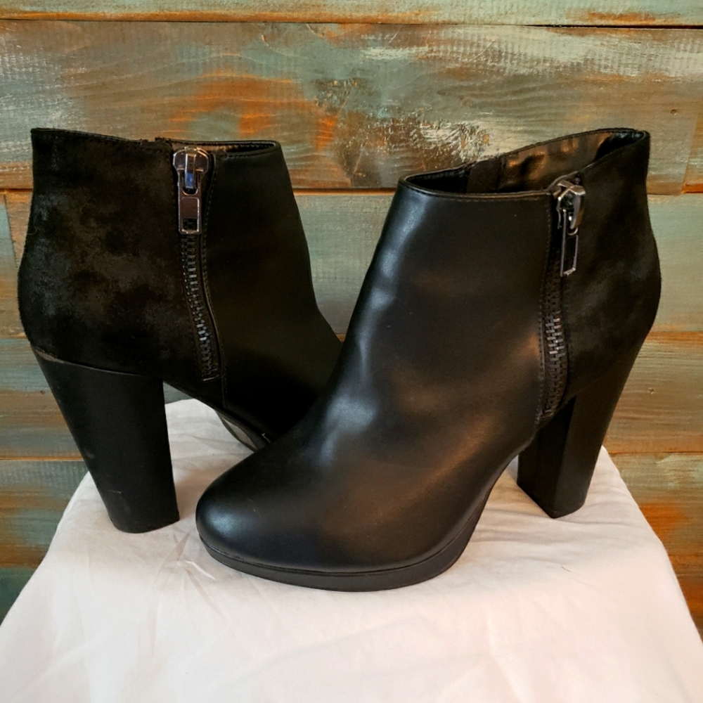 Call It Spring Black Booties,  Sz 7